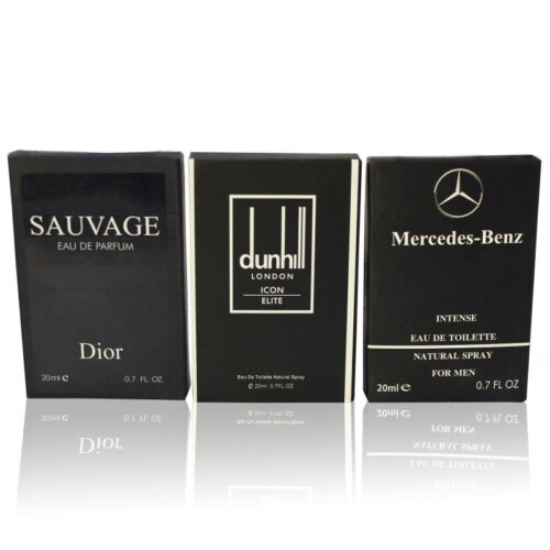 Pack of 3 Testers(Dior Sauvage,Dunhill London, Mercedes-bez)