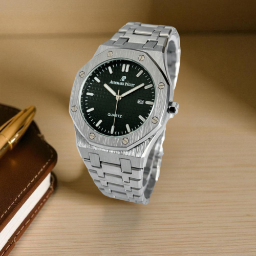 Audemars Piguet Royal Oak Silver Chain (Black Dial)