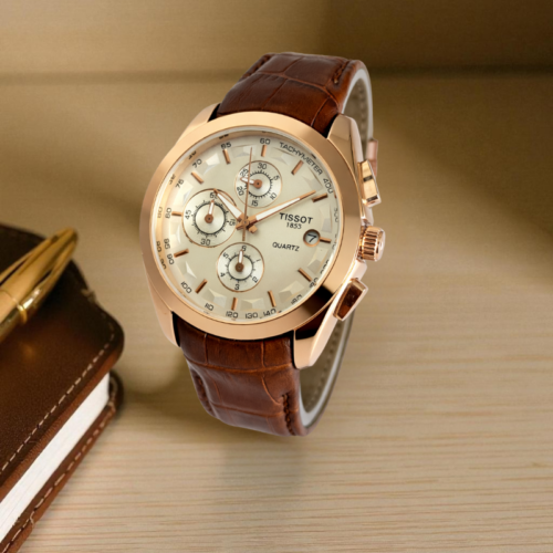Tissot 1853 Brown Leather Strap (Chronographs)