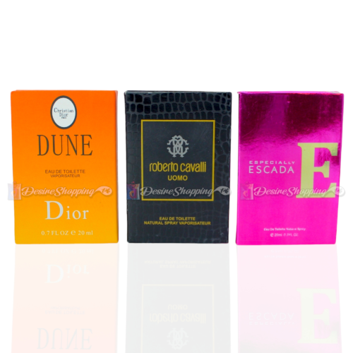 Pack of 3 Testers(Dior Dune, Roberto Cavalli, Escada)