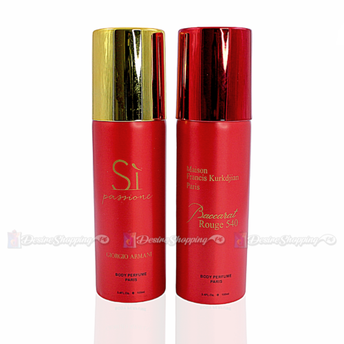 Pack Of Two Body Spray (Si Passione, Baccarat rouge 540)