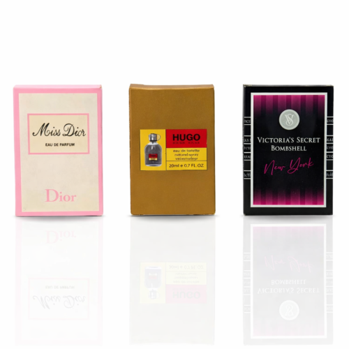 Pack of 3 Testers (Miss Dior, Hugo Boss Green, Victoria's Secret New York)