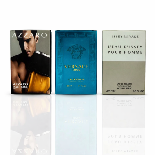 Pack of 3 Testers (Azzaro Pour Homme, Versace Eros, Issey Miyake)