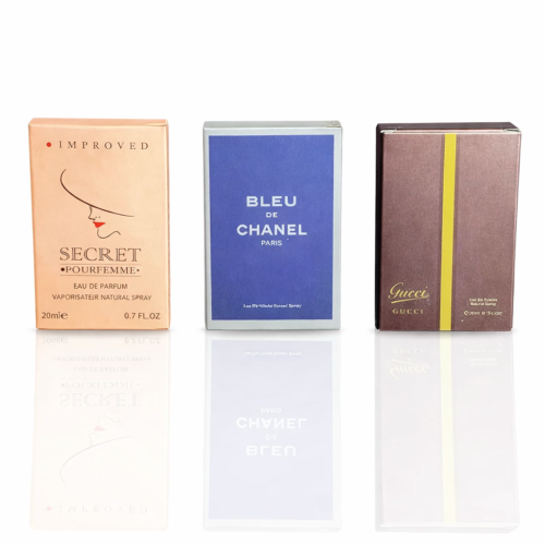 Pack of 3 Testers (Rasasi Secret, Bleu De Chanel, Gucci By Gucci For Her)