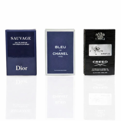 Pack of 3 Testers (Sauvage Dior, Bleu de Chanel, Creed Aventus)