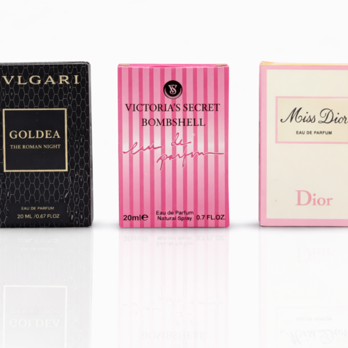 Pack of 3 Testers (Bvlgari Goldea, VS Bombshell, Miss Dior)