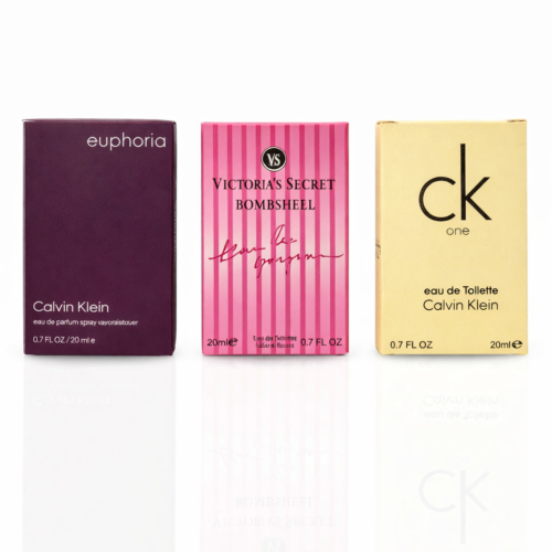 Pack of 3 Testers (CK Euphoria For Men, VS Bombshell, CK One)