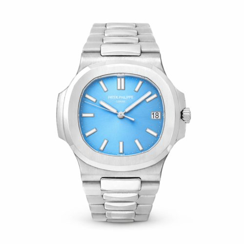 Patek Philippe Nautilus Silver Chain Cloud Dial
