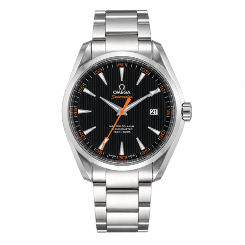 Omega Seamaster Aqua Terra Silver Chain Black Dial