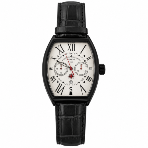 Franck Muller Casablanca Black Strap Black Bezel White Dial